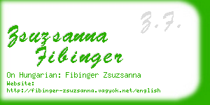 zsuzsanna fibinger business card